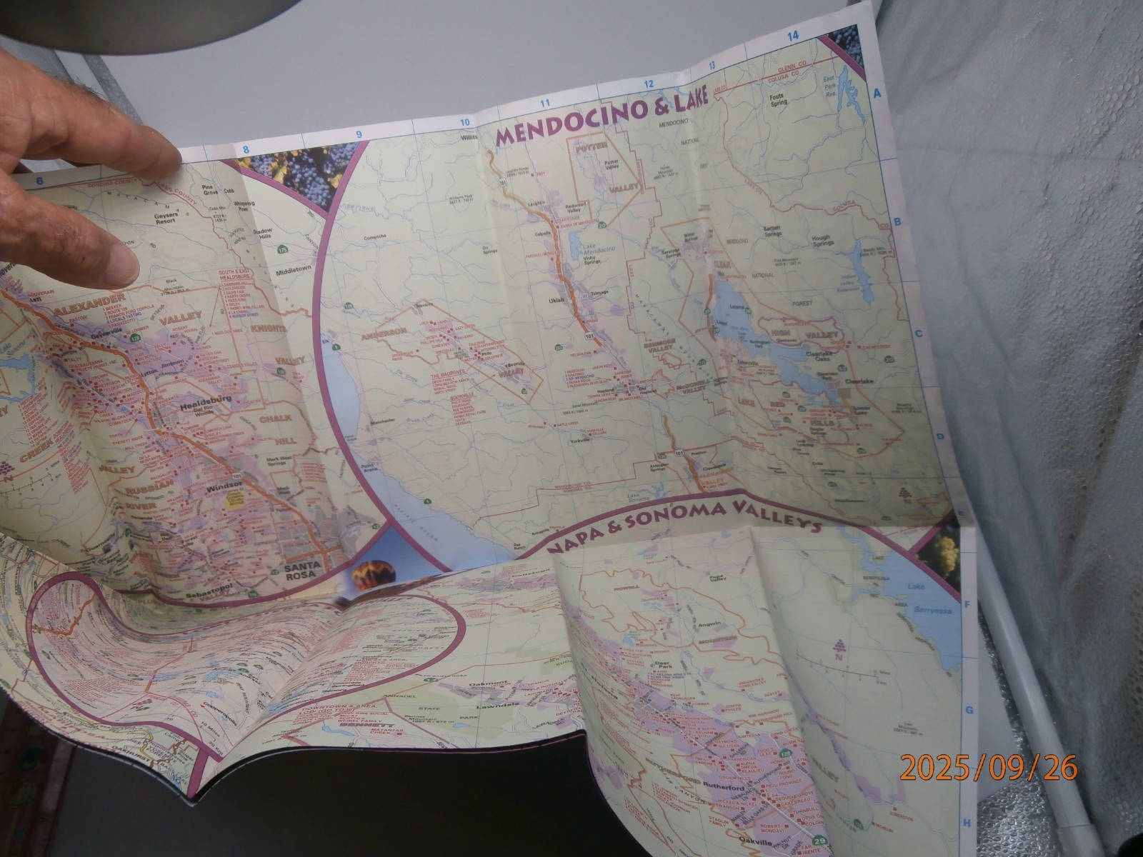 Total State of California Wine Map -All Vineyards. NEW