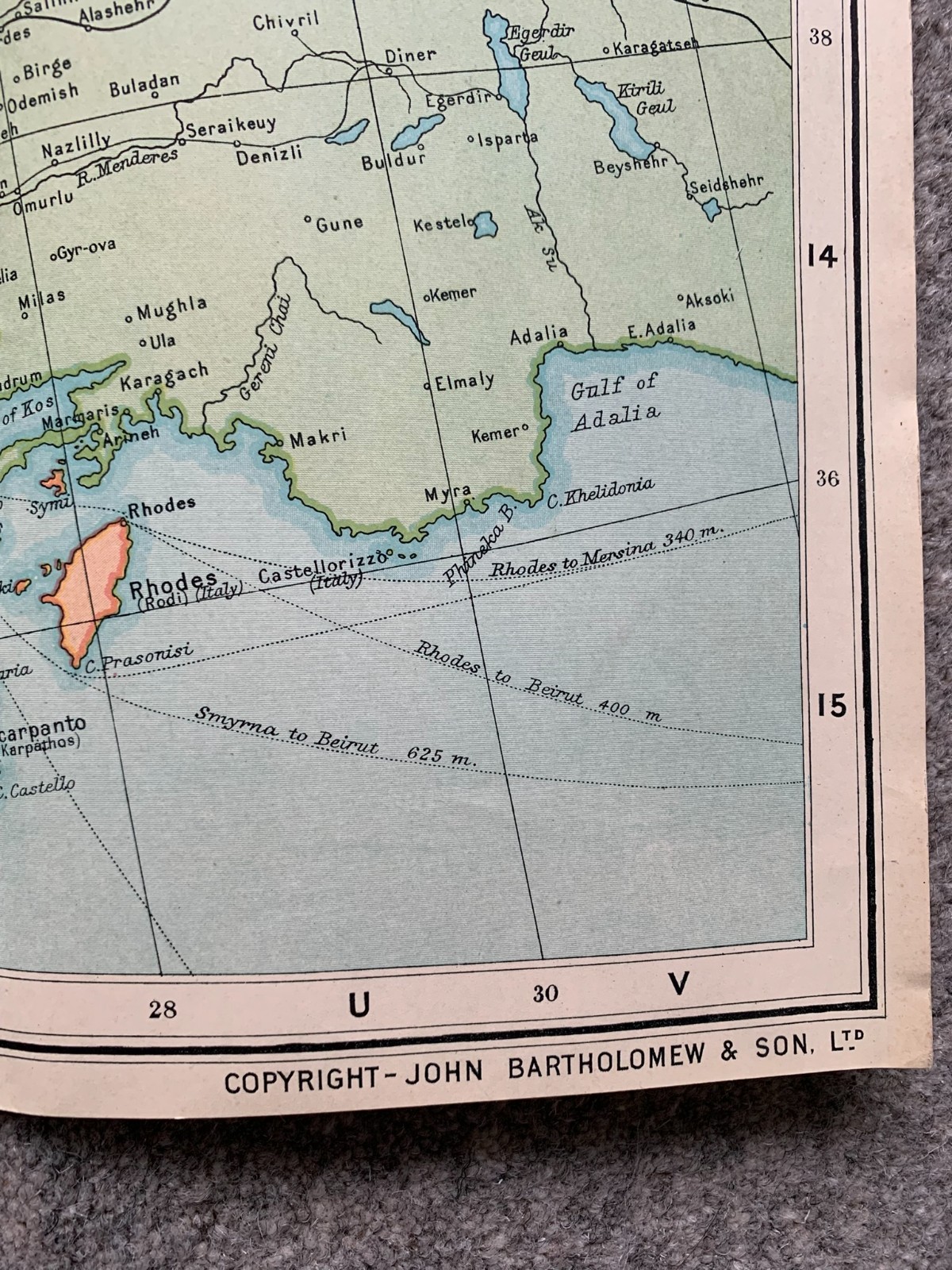 LMS Map Of Europe showing LMS routes to the continent