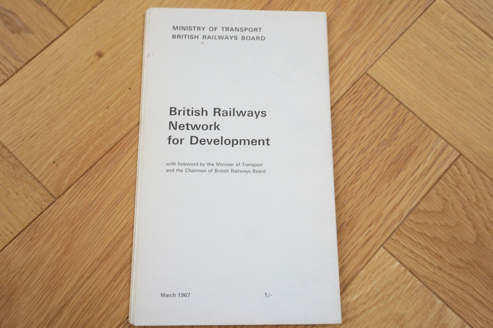 1967 British Rail Network for Development Railway Map