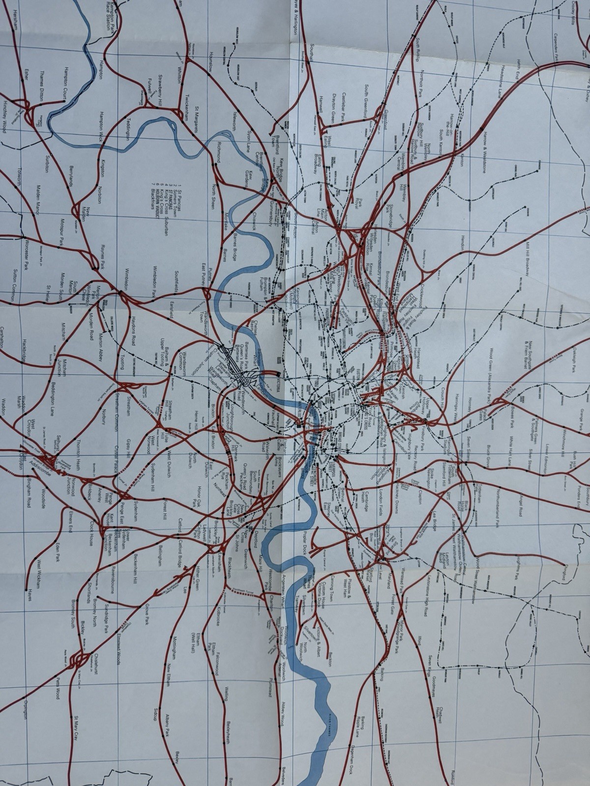 London Rail System British Railways Board Transport Map 1970 underground tube