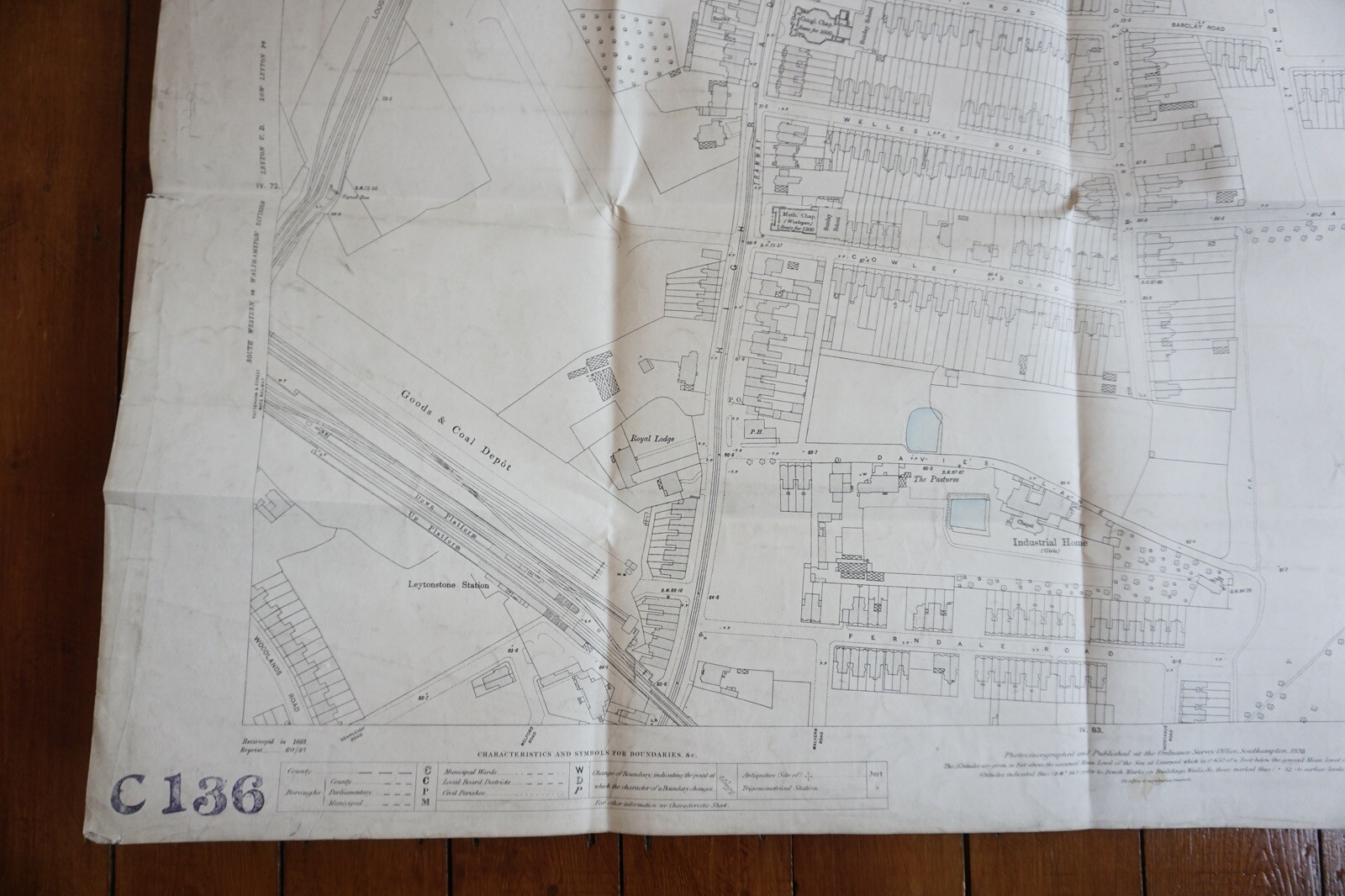 1894 GER Loughton Epping & Ongar Branch Tramway Railway OS Railway Map