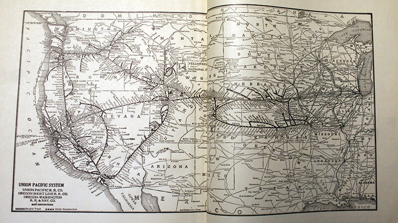 1921 ATLAS OF RAILWAY TRAFFIC MAPS by CHARLES WYMOND – LASALLE EXTENSION UNIV.