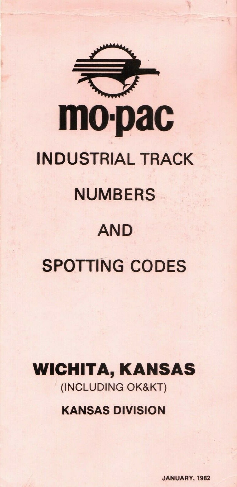 Missouri Pacific 1982 Wichita,KS Kansas Div ZTS Include (OK&KT) PDF Pages on DVD