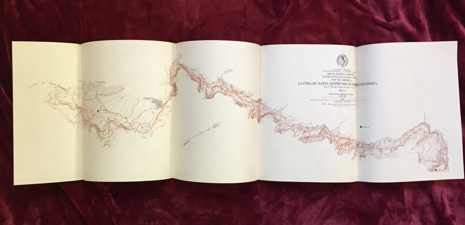 1895 INTERCONTINENTAL RAILWAY SURVEY – Over 100 MAPS & Profiles – South America