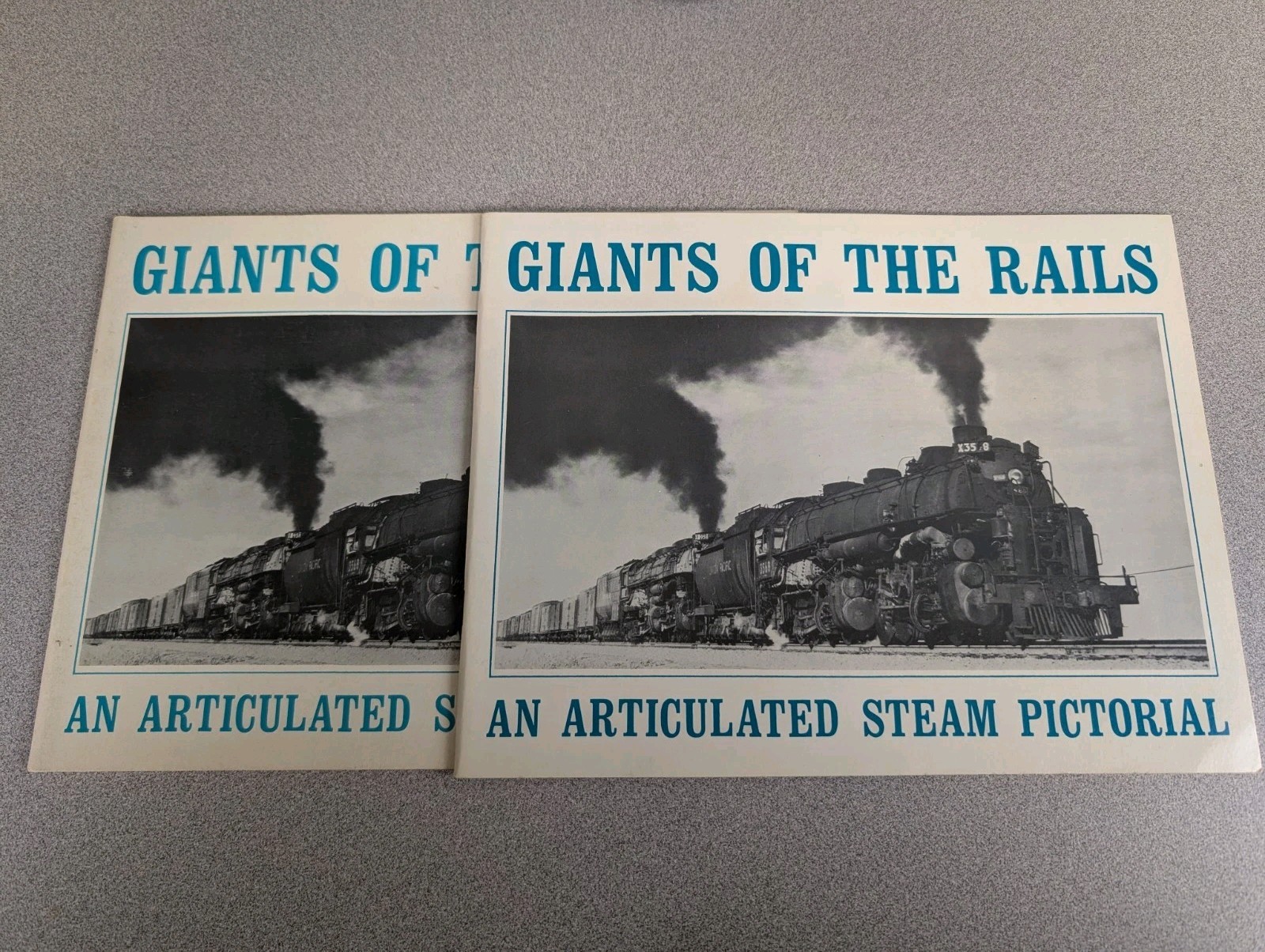 Vintage Giants of the Rails Articulated Steam Book + Rand McNally RR Maps