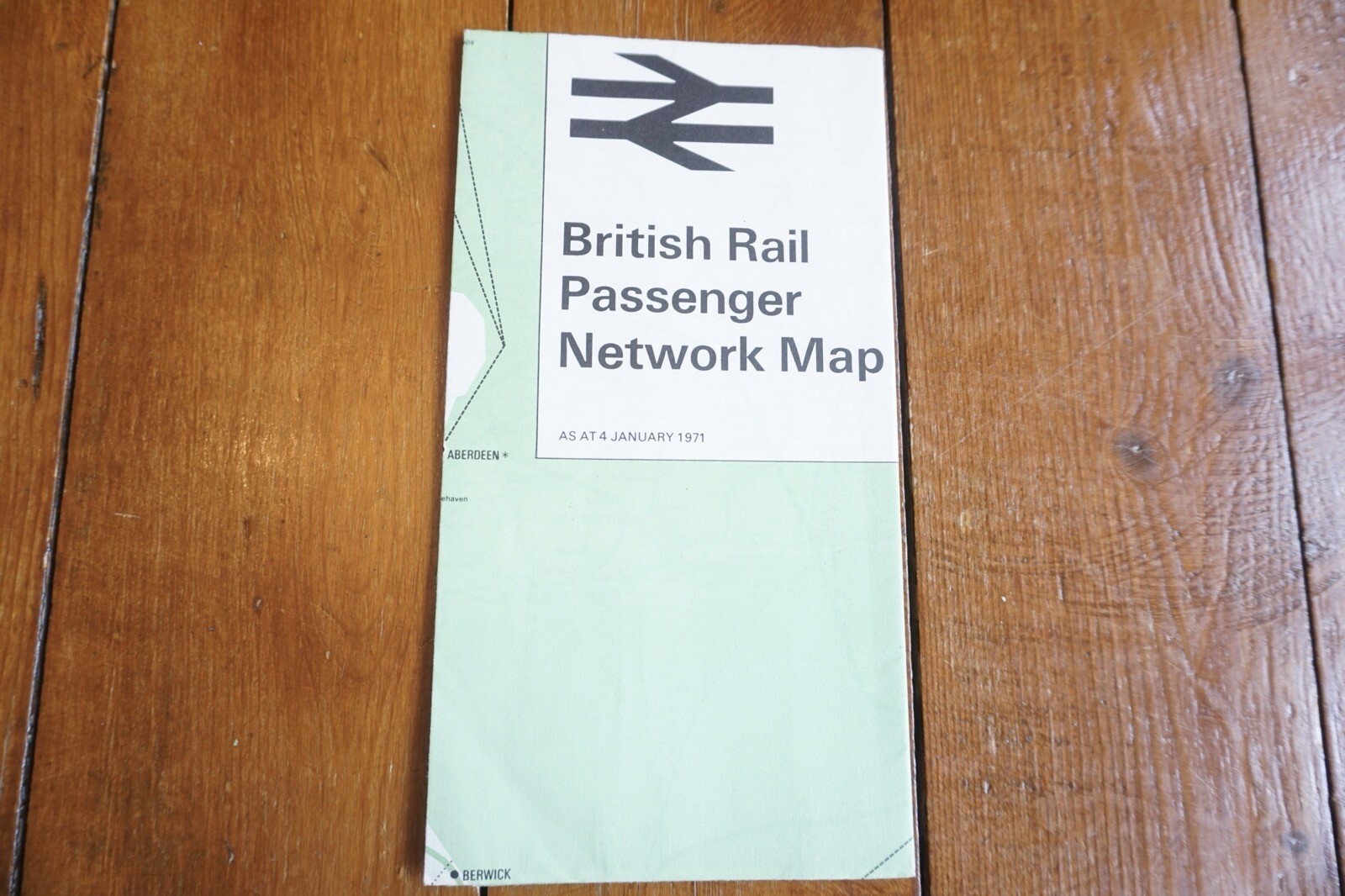 Jan 1971 British Rail Passenger Network Railway Map Southern Region VGC