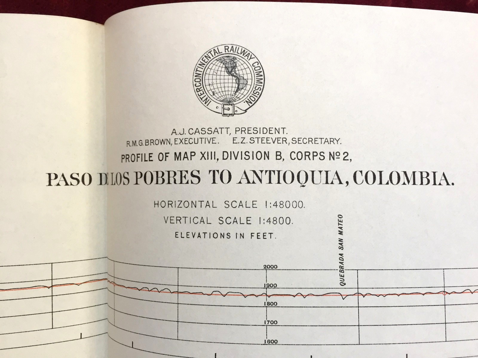 1895 INTERCONTINENTAL RAILWAY SURVEY – Over 100 MAPS & Profiles – South America