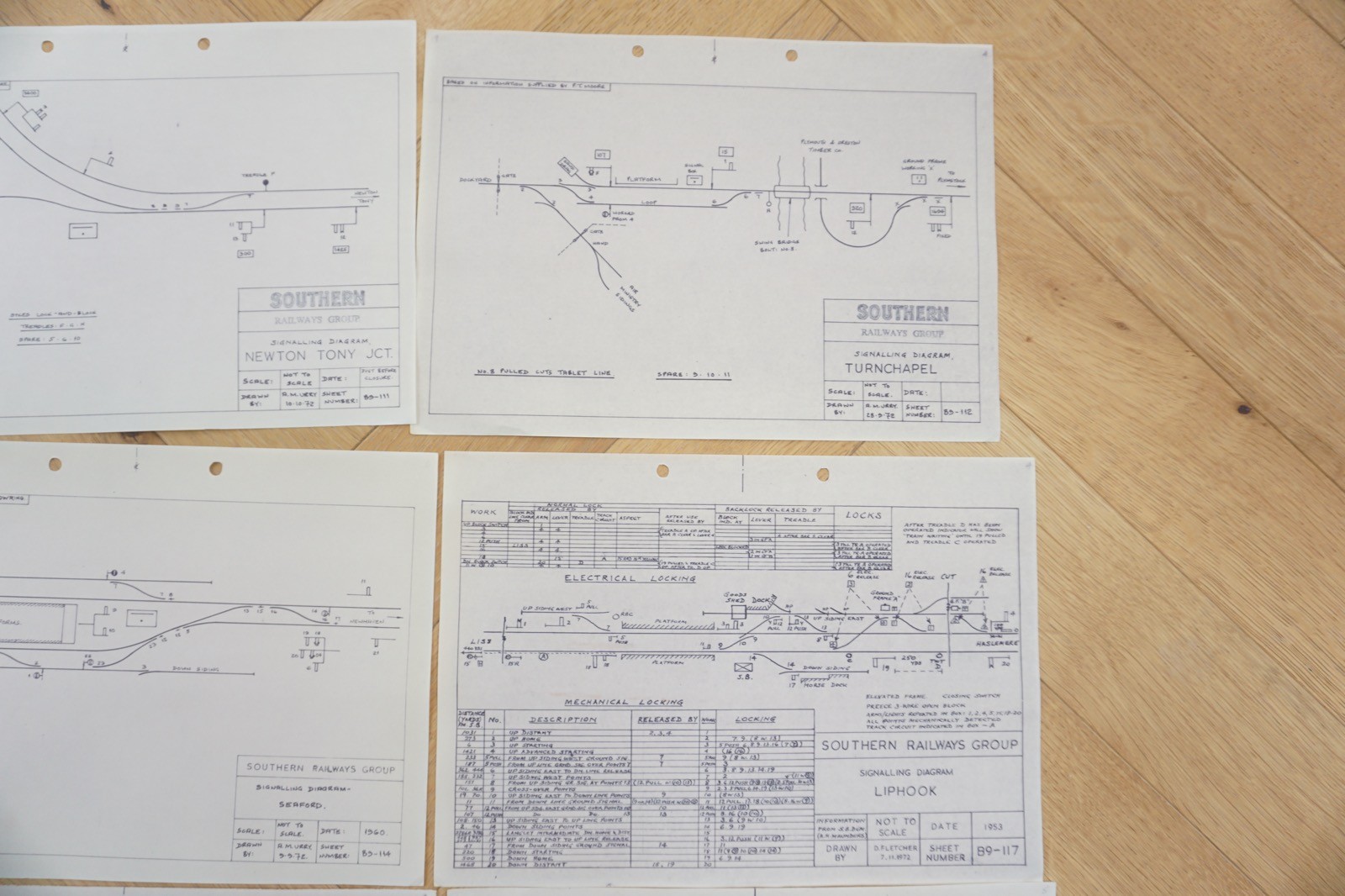 1960s Reprint Railway Track Plan Map Southern Region x10 Ref B