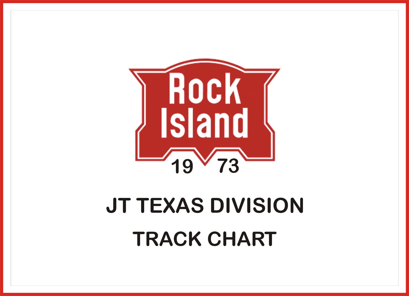 Rock Island 1973 Jt Texas Division Track Chart Pages on DVD