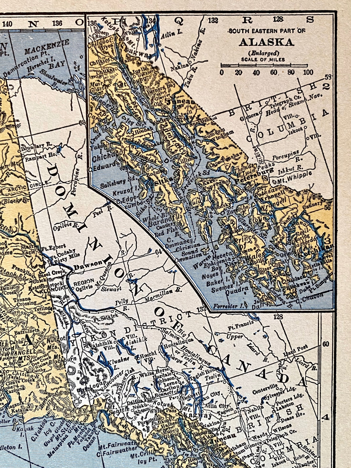 ALASKA, HAWAII & US VIRGIN ISLANDS 1935 County & Railroad Maps. Hammond 9×12″