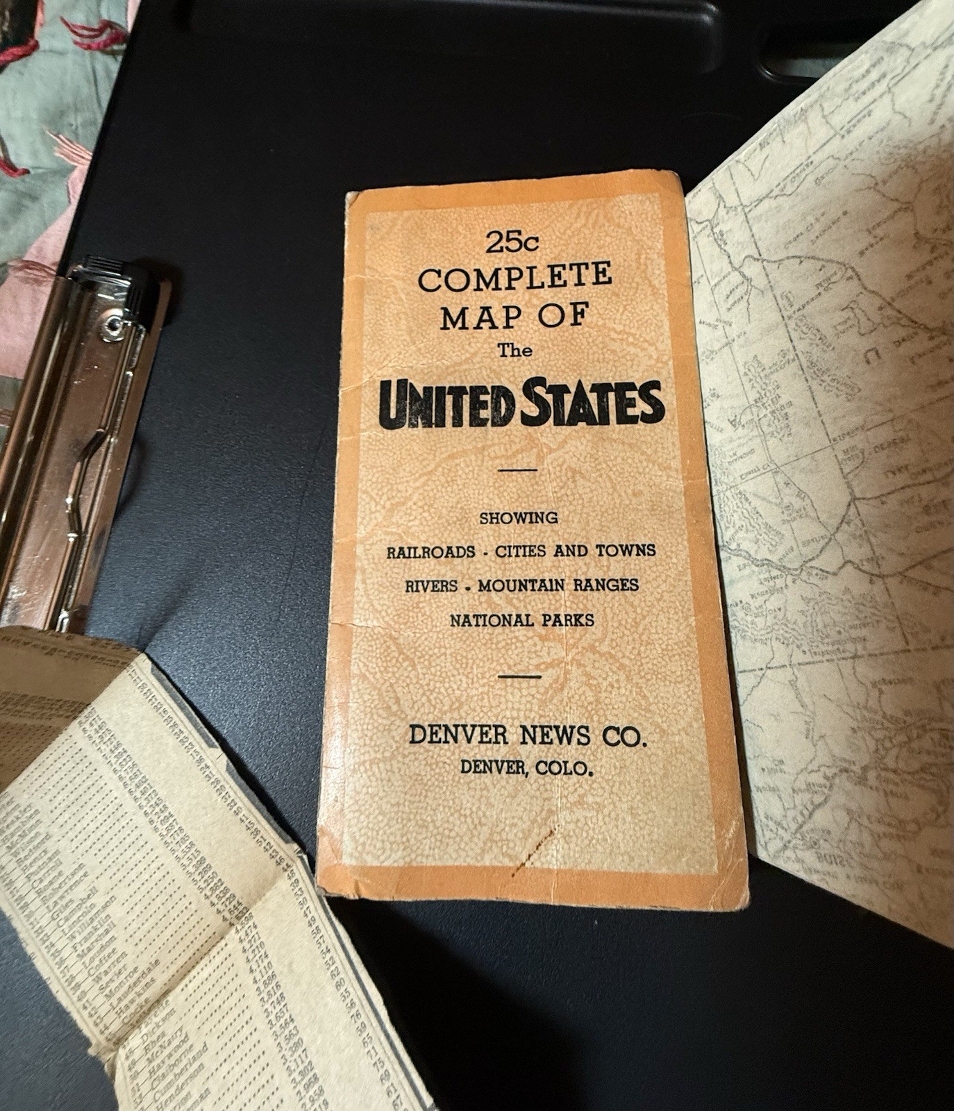 RARE 1940’s Railroad Map & Engineer/Fireman Senority List 1896-1942