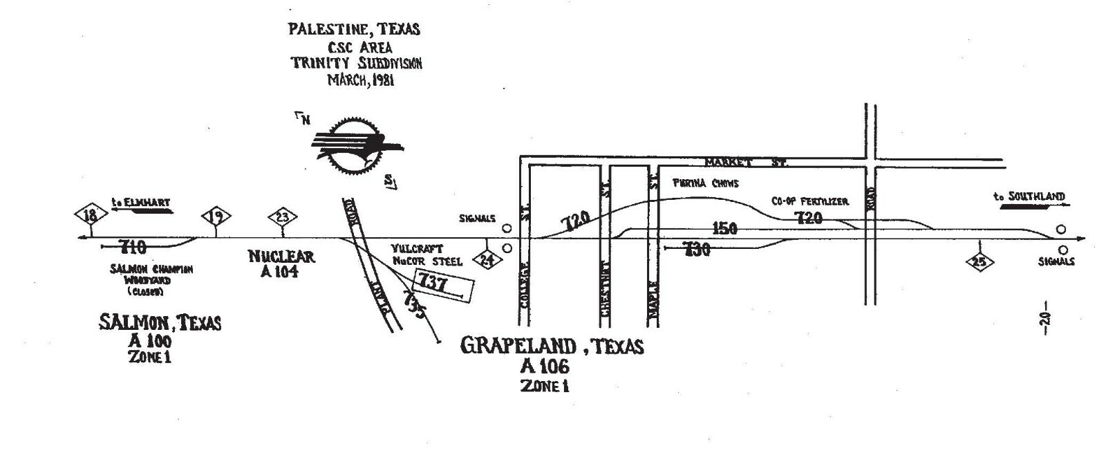 Missouri Pacific 1982 Palestine TX CSC ZTS PDF Pages on DVD