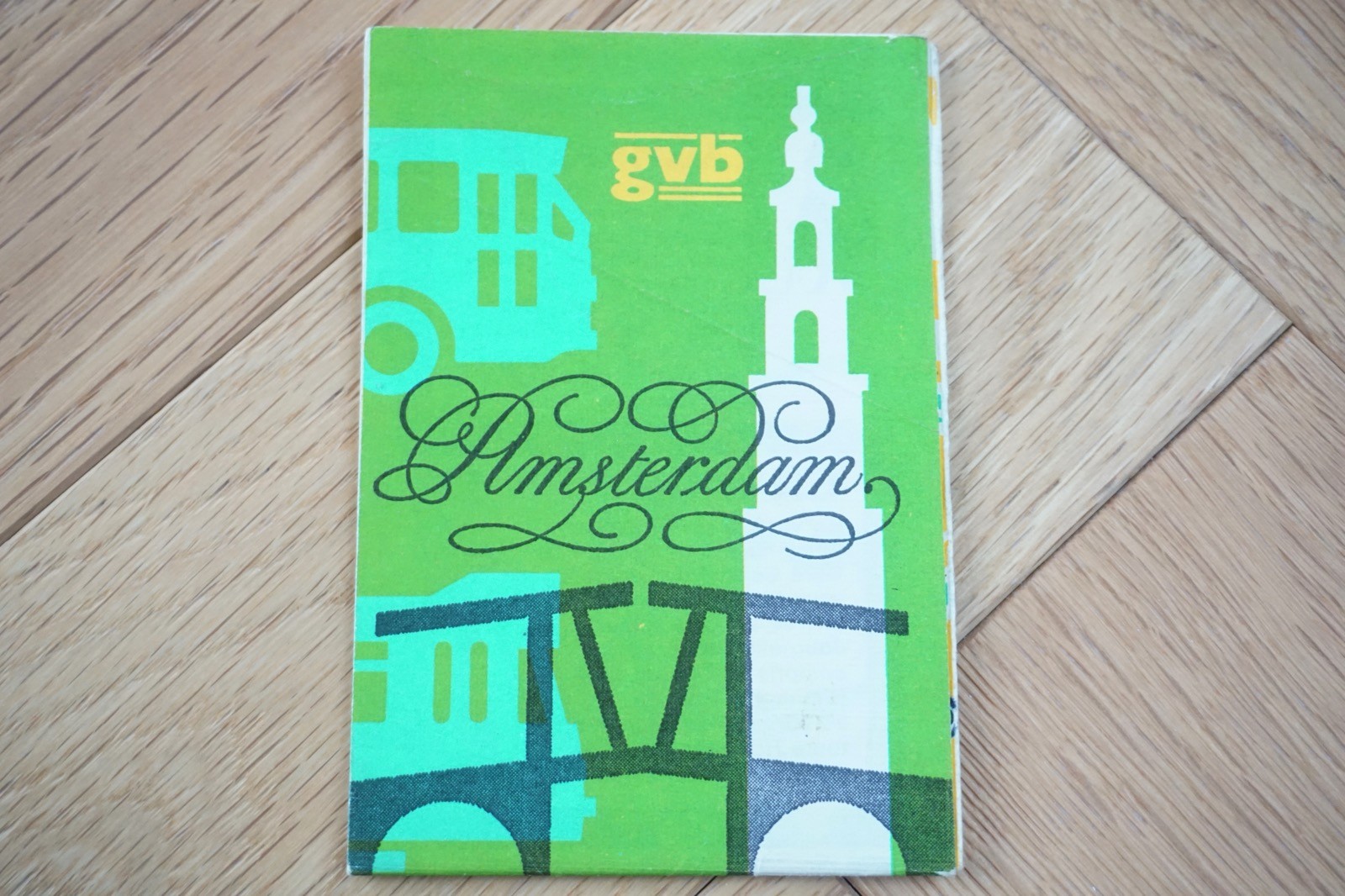 July 1969 Amsterdam Netherlands GVB Bus Tram Route Map