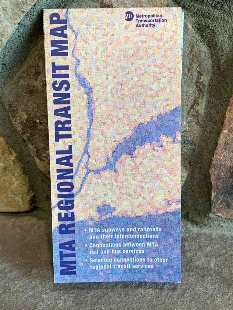 Vintage MTA Regional Transit Guide Map NYC New York City LIRR Railroad