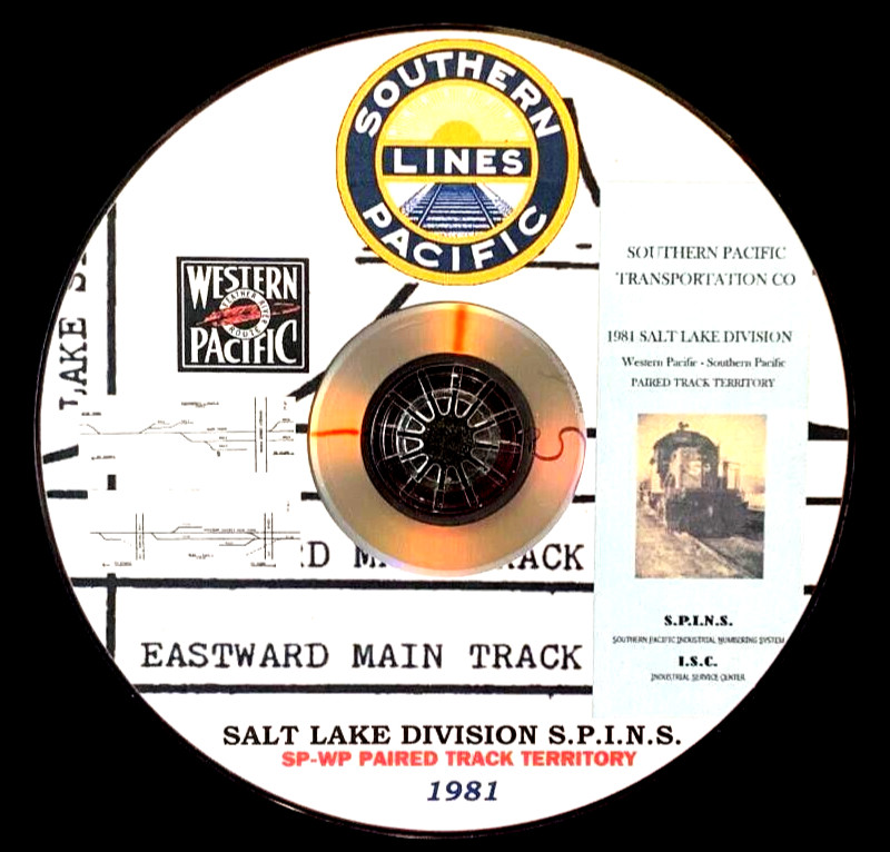 Southern Pacific RR 1981 Salt Lake Div Paired Territory SPINS PDF pages on DVD