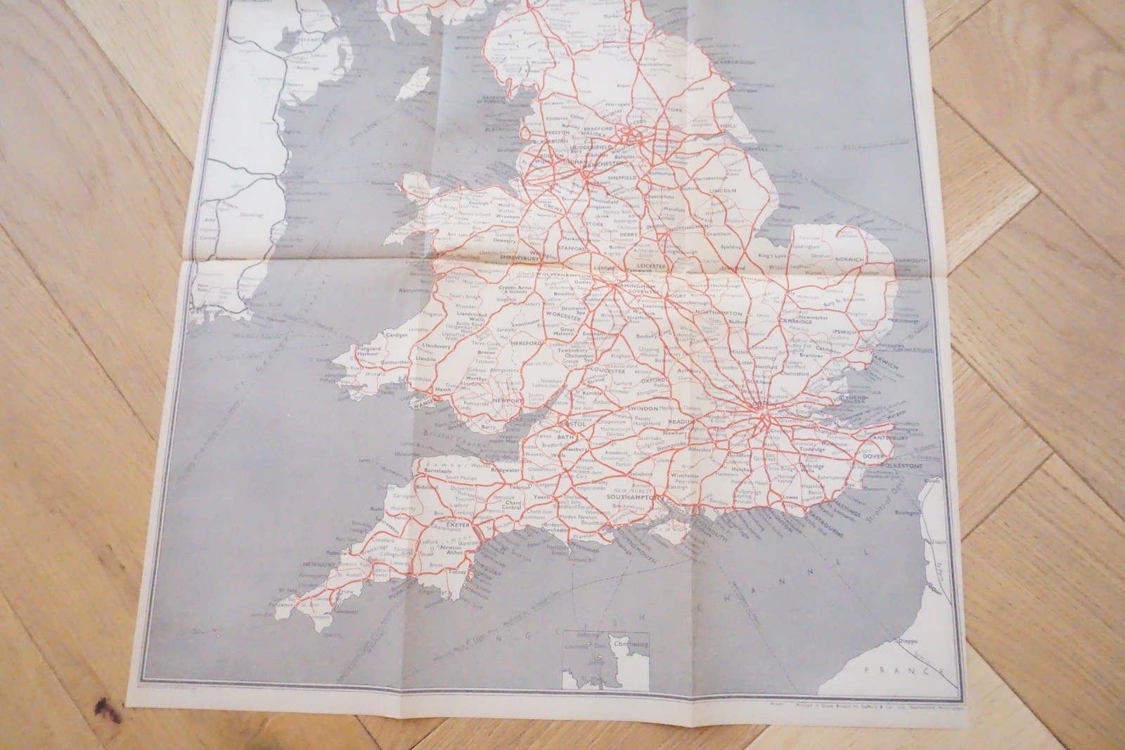 1961 British Rail Scottish Region Passenger Network Railway Map