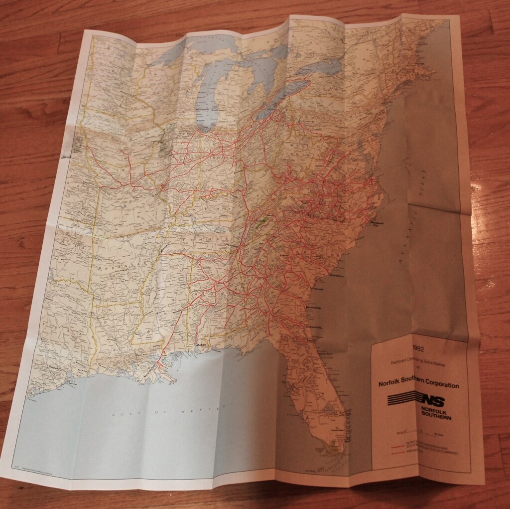 Norfolk Southern and Subsidiaries Map 1982