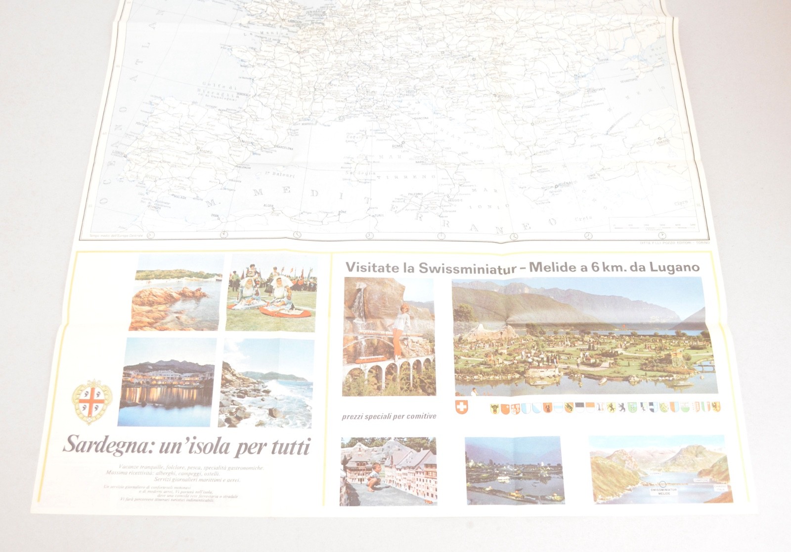 Railway Map Italy Carta Ferroviara D’Italia 27th September 1970