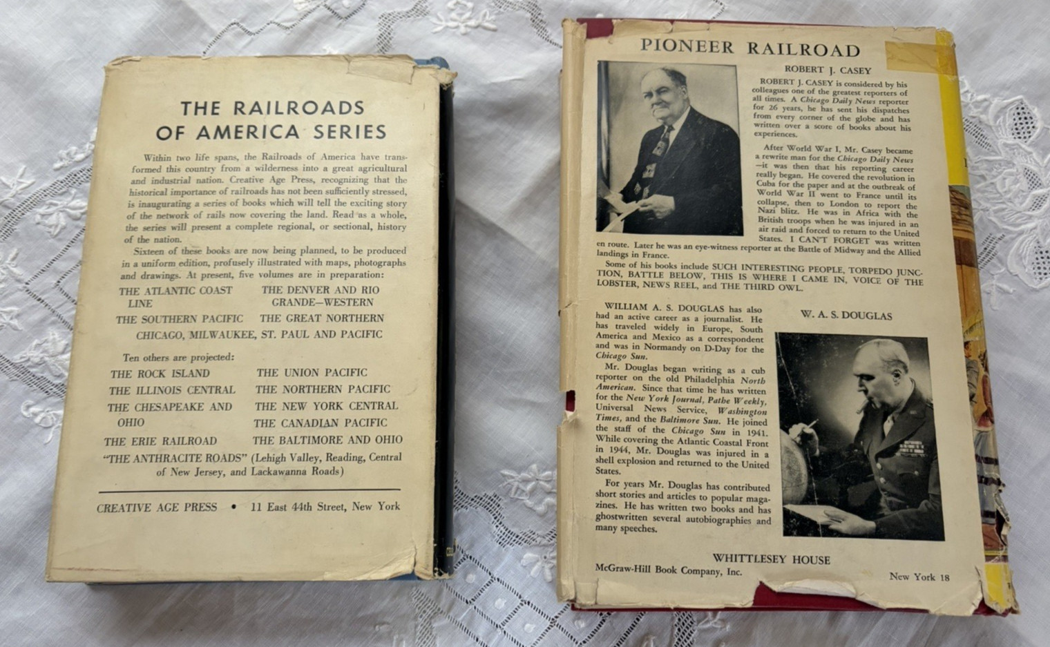 2 Book lot Steelways of New England & Pioneer Railroad Chicago NW System HB DJ