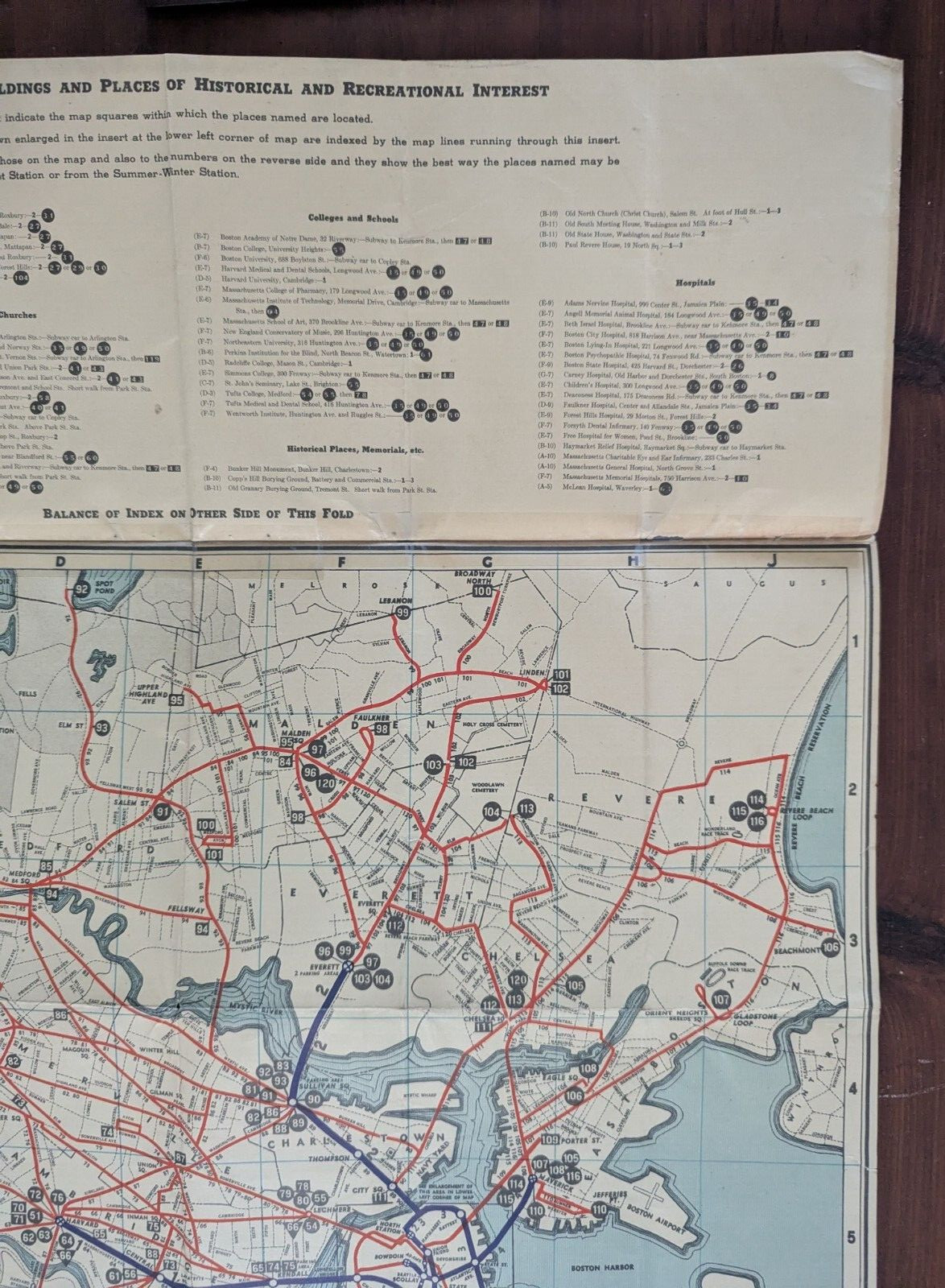 Boston Elevated Railway System Map Booklet 1936