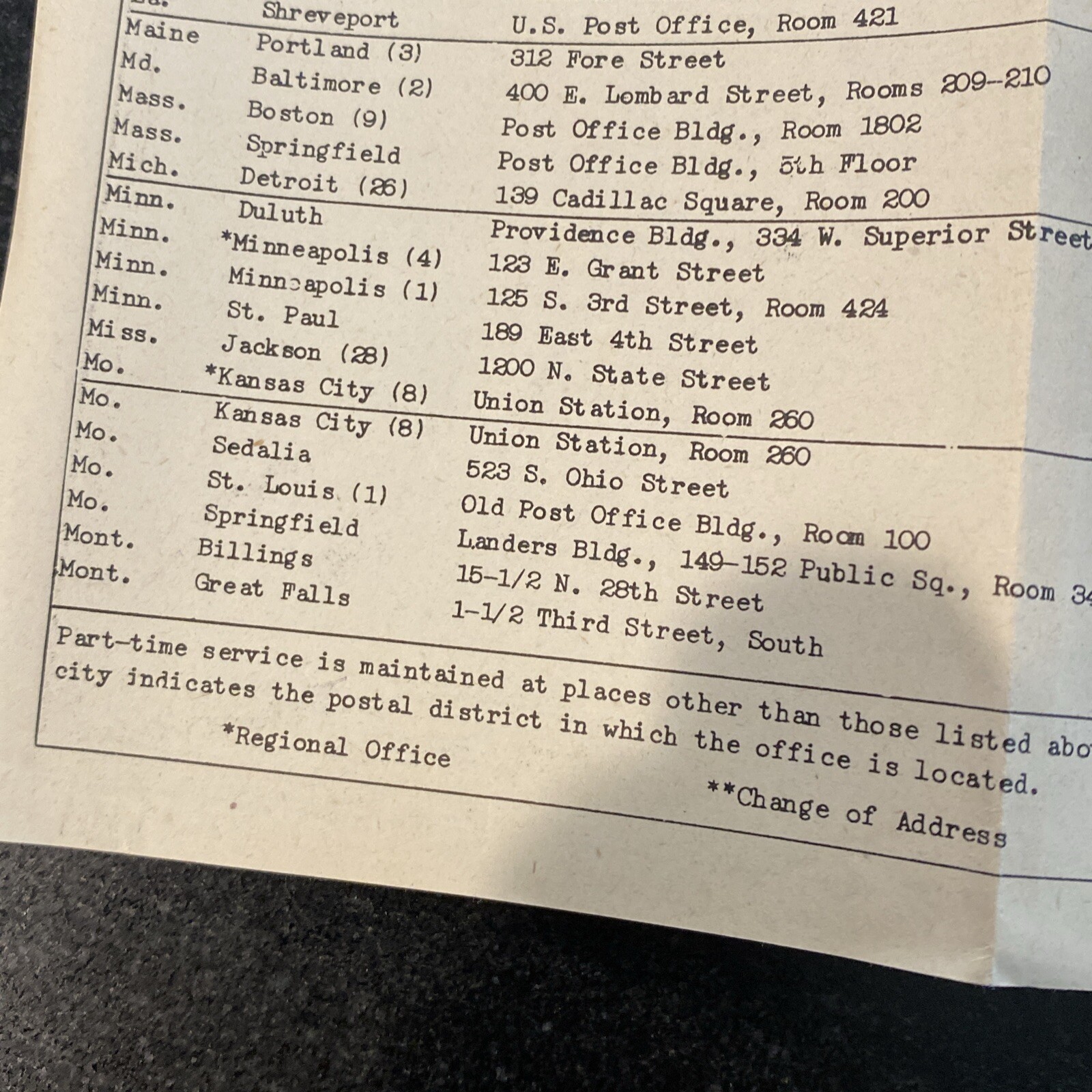 Original Map of the American Railways Company Properties Owned from 1947