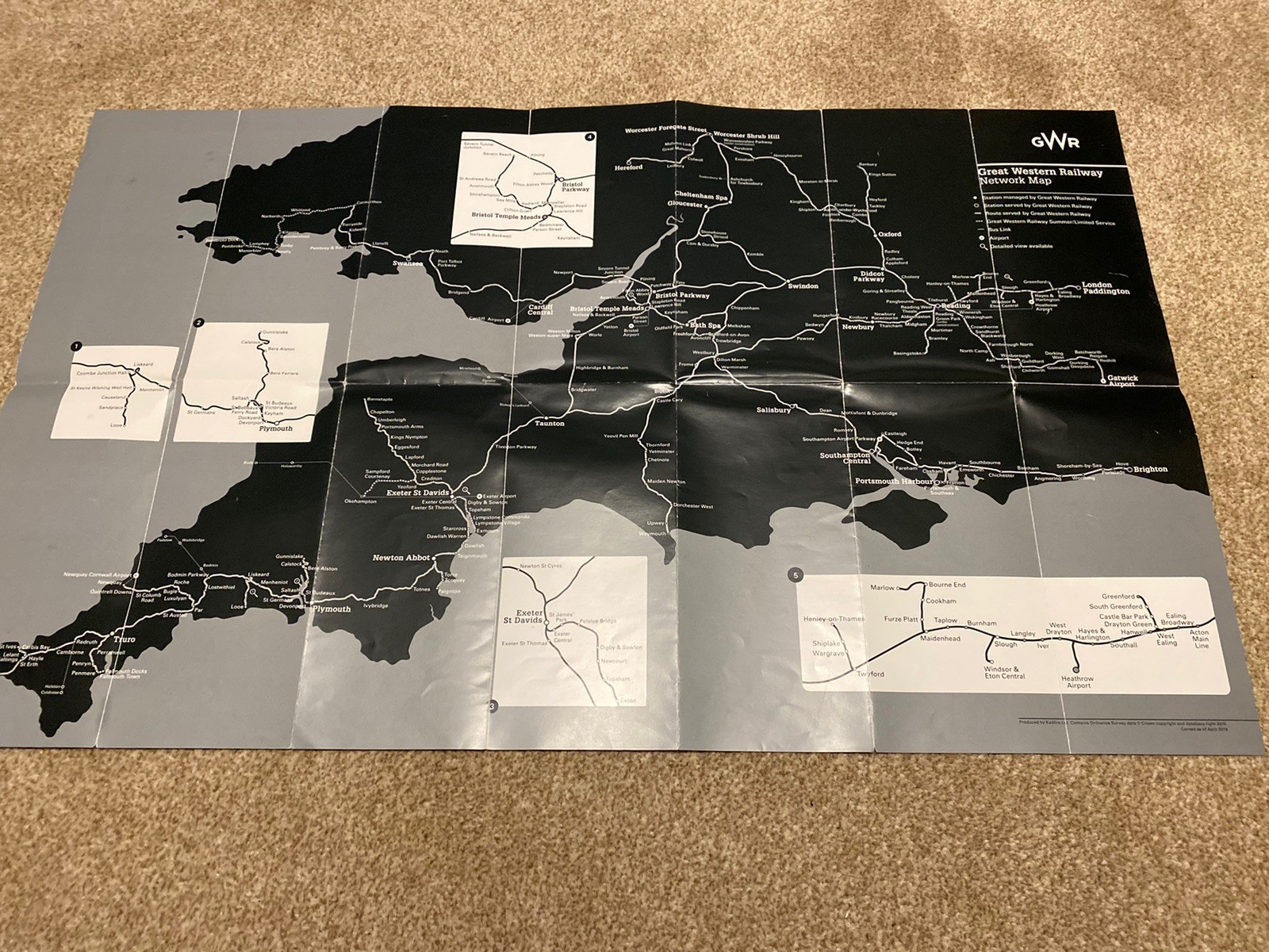 GWR Network Map 2019