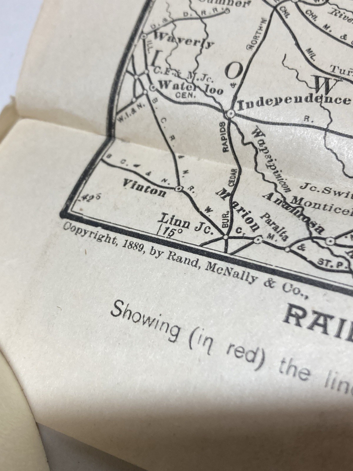 Antique 1889 Wisconsin Central Railroad Land Booklet & Map HQ