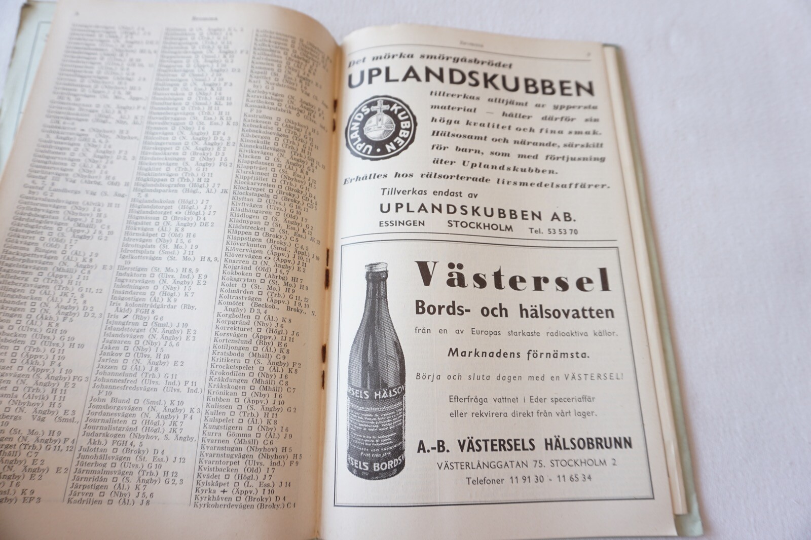 1938 Sweden Railway Map Bromma Stockholm