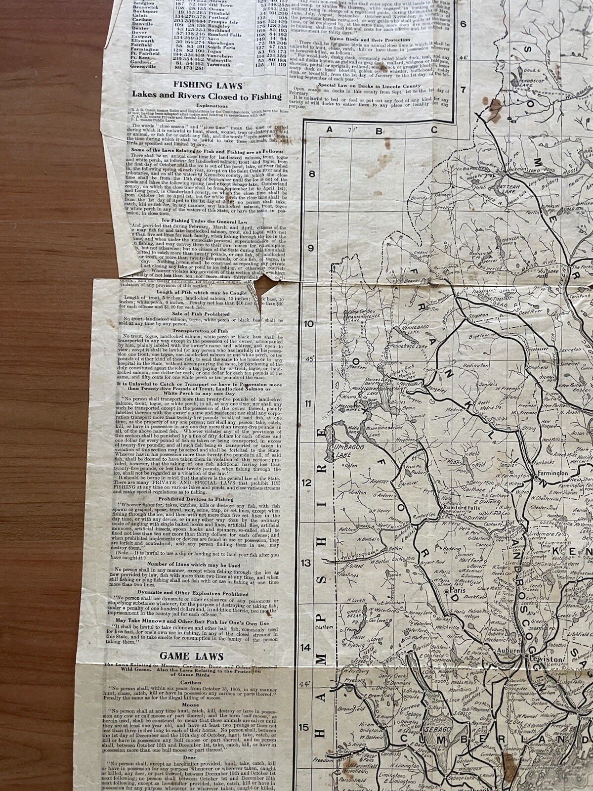 Antique 1907 New England Commercial & Route Survey Rail Road Electric Roads Map