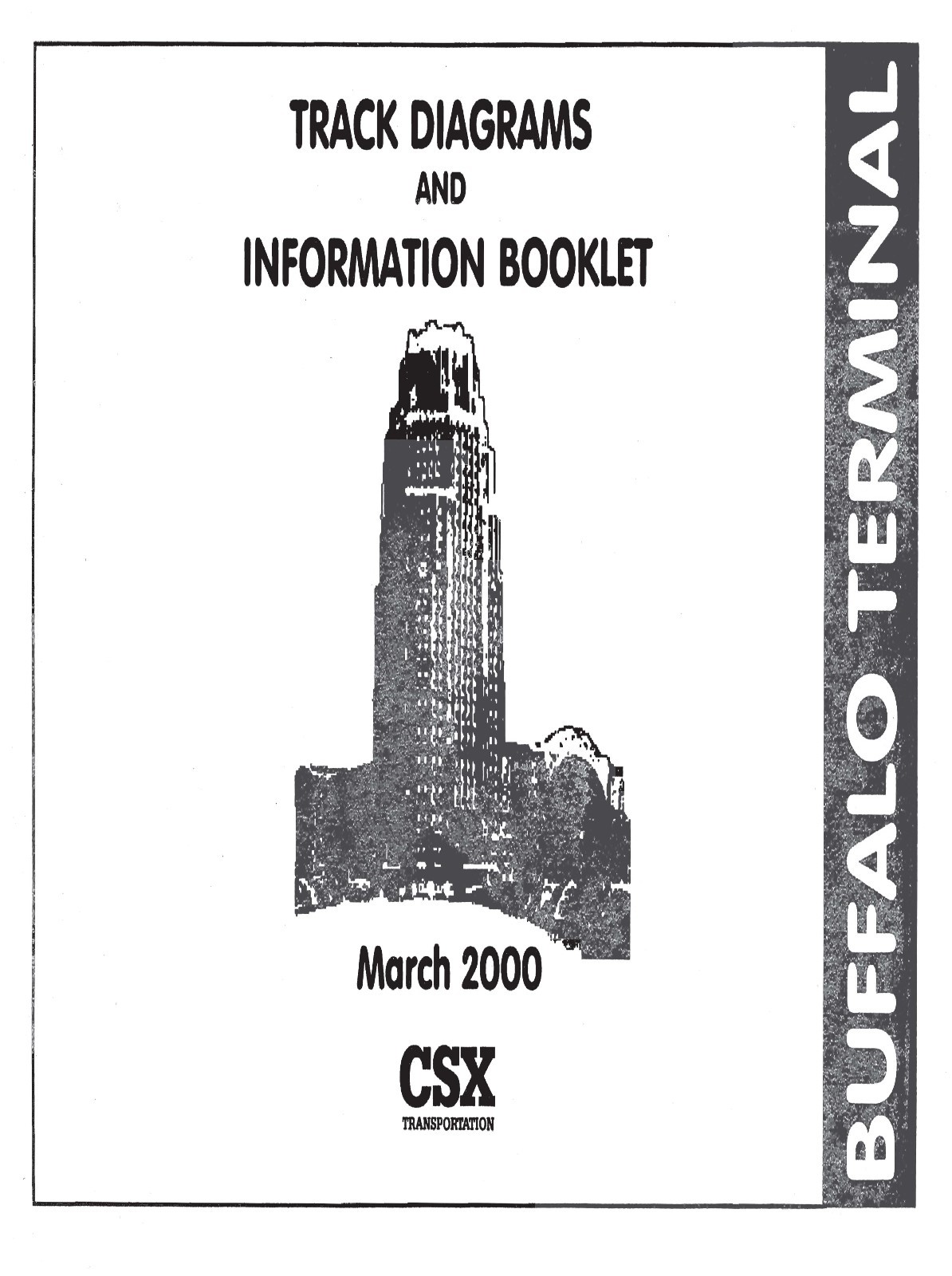CSX Railroad 2000 Buffalo Terminal Track Diagrams & Information PDF Pages on DVD