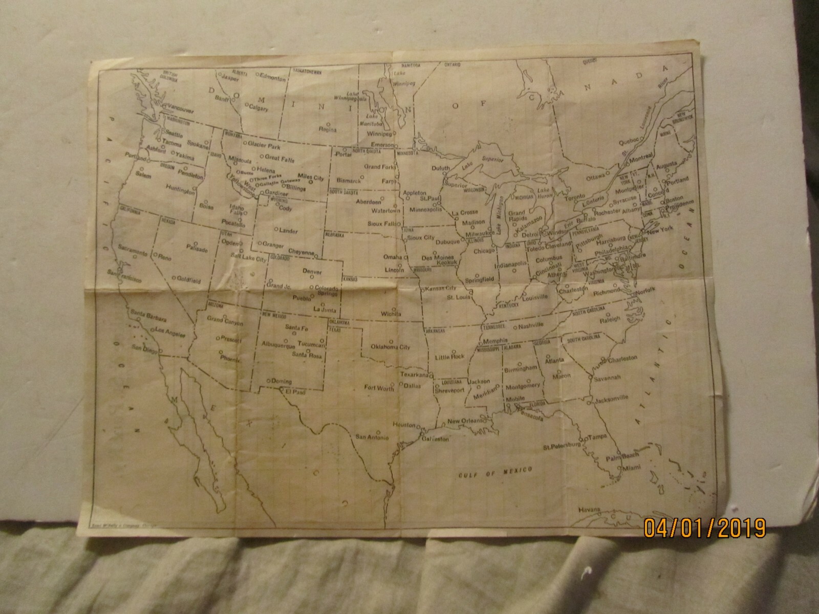 1930 Chicago, Milwaukee & St Paul Ry Itinerary Tiffin Ohio to Los Angeles