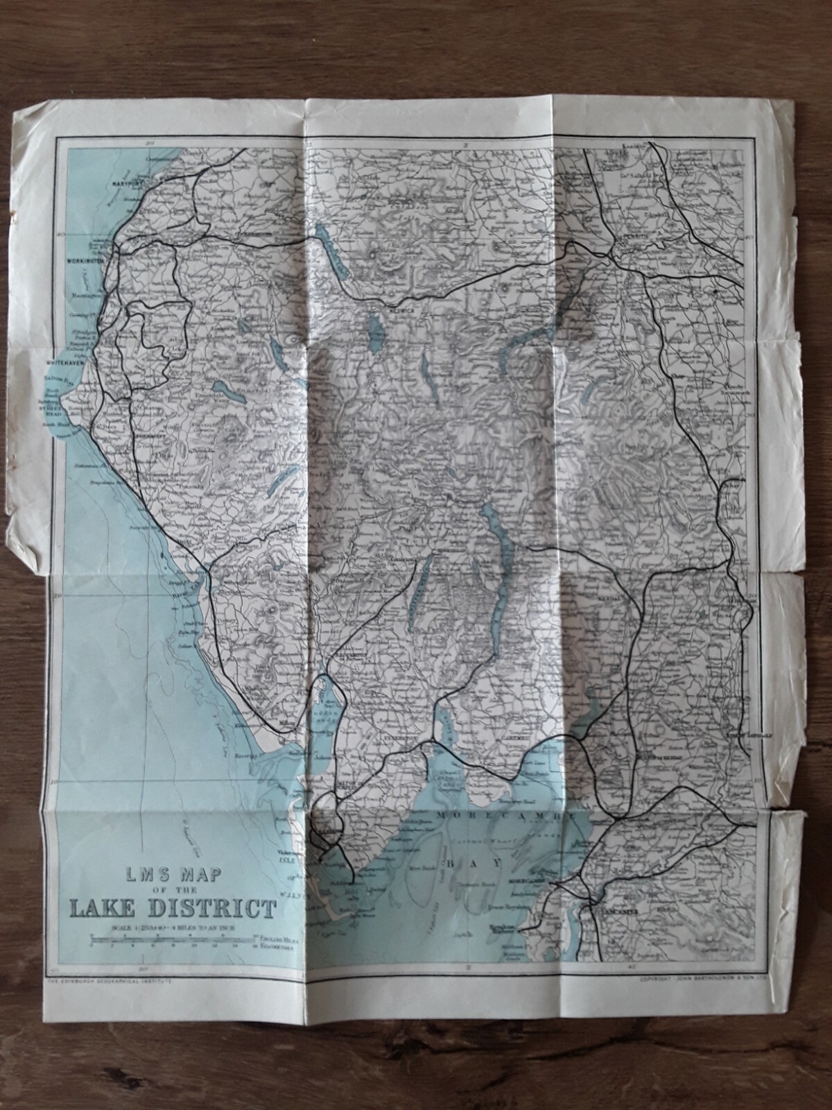 LMS Map Lake District 1940s