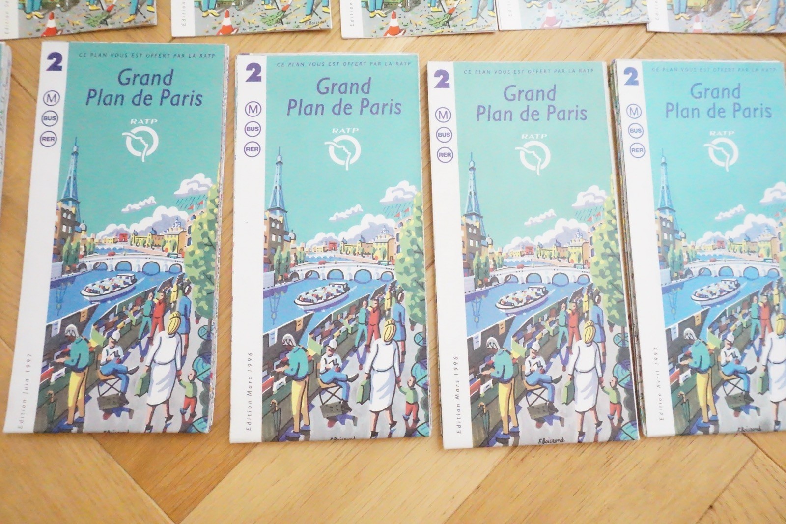 Paris France Francais RAPT SNCF Railway Bus Tram Map Collection Ref D