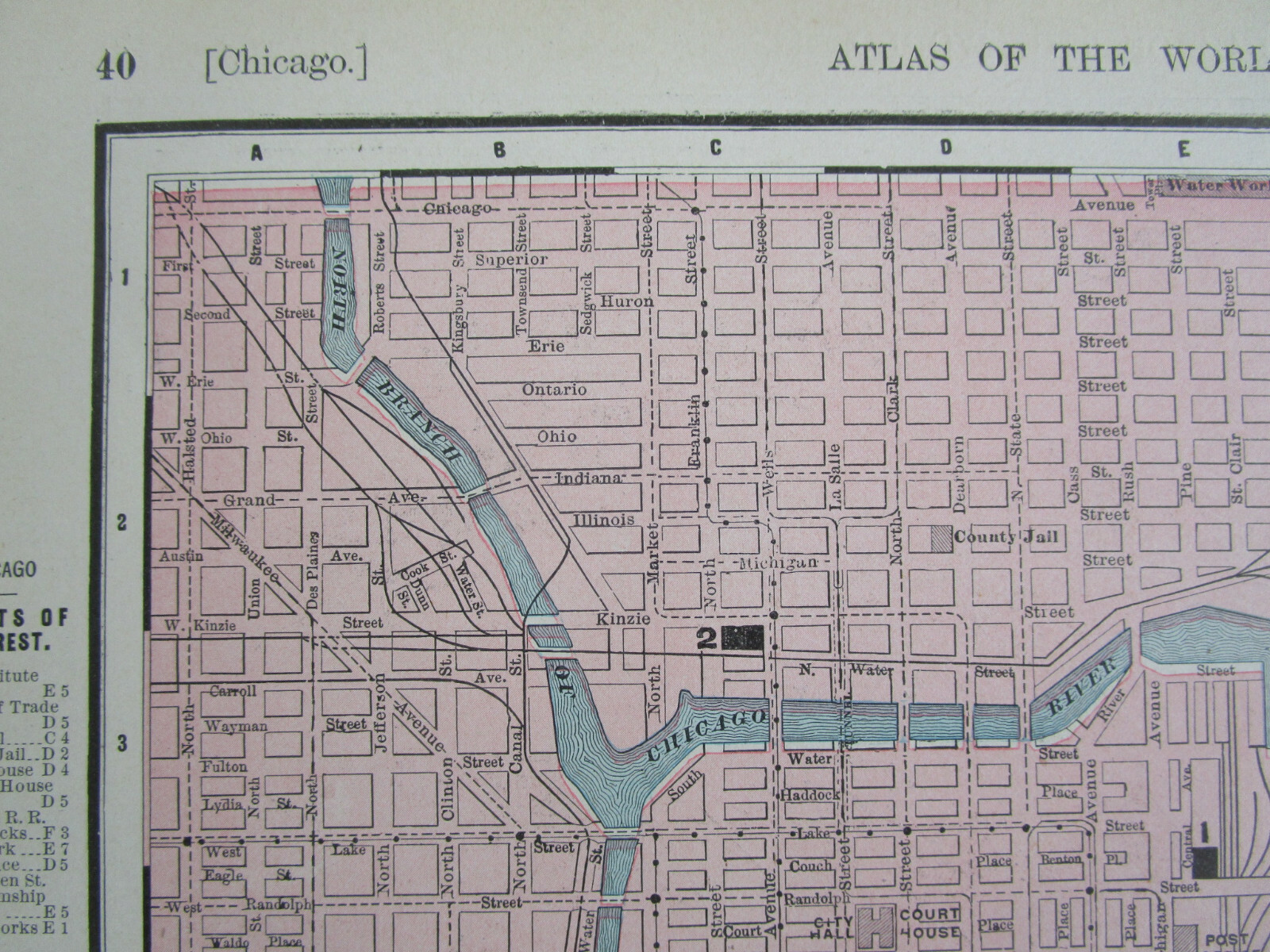 IL 1905 DATED CHICAGO Map McNally RAILROAD DEPOTS STREET LINES or ILLINOIS State