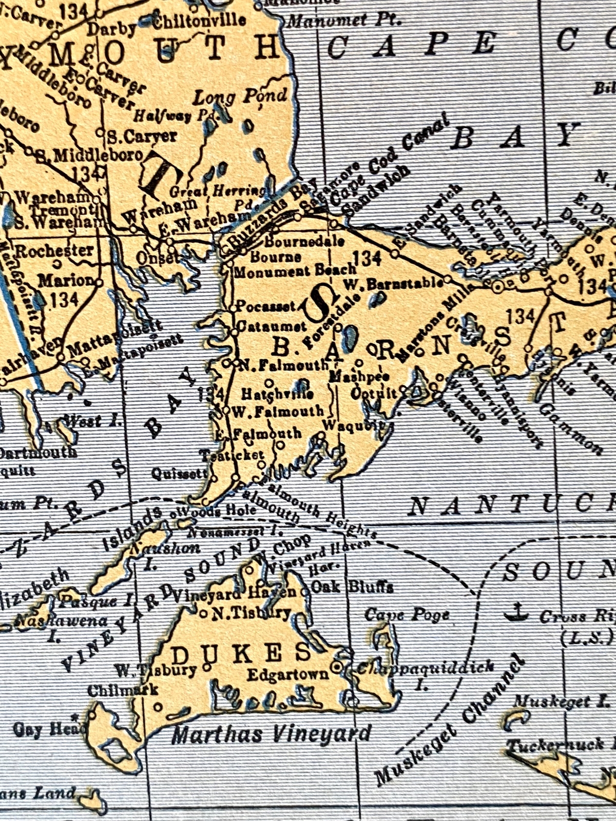 RHODE ISLAND, MASSACHUSETTS, MARYLAND & DELAWARE 1935 Railroad Maps. Hammond