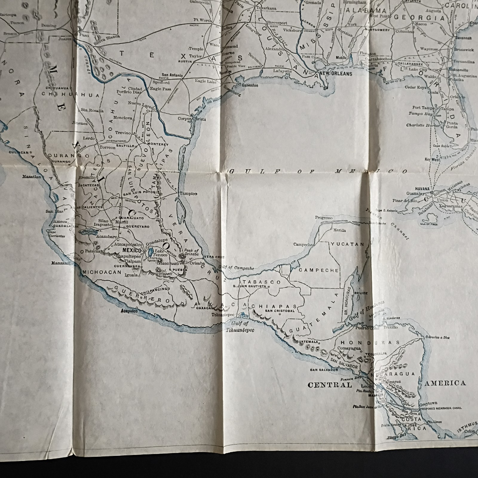 Antique 1904 PRR Pennsylvania RR Tour Map 18.5×20.5 Yellowstone & Pacific Coast
