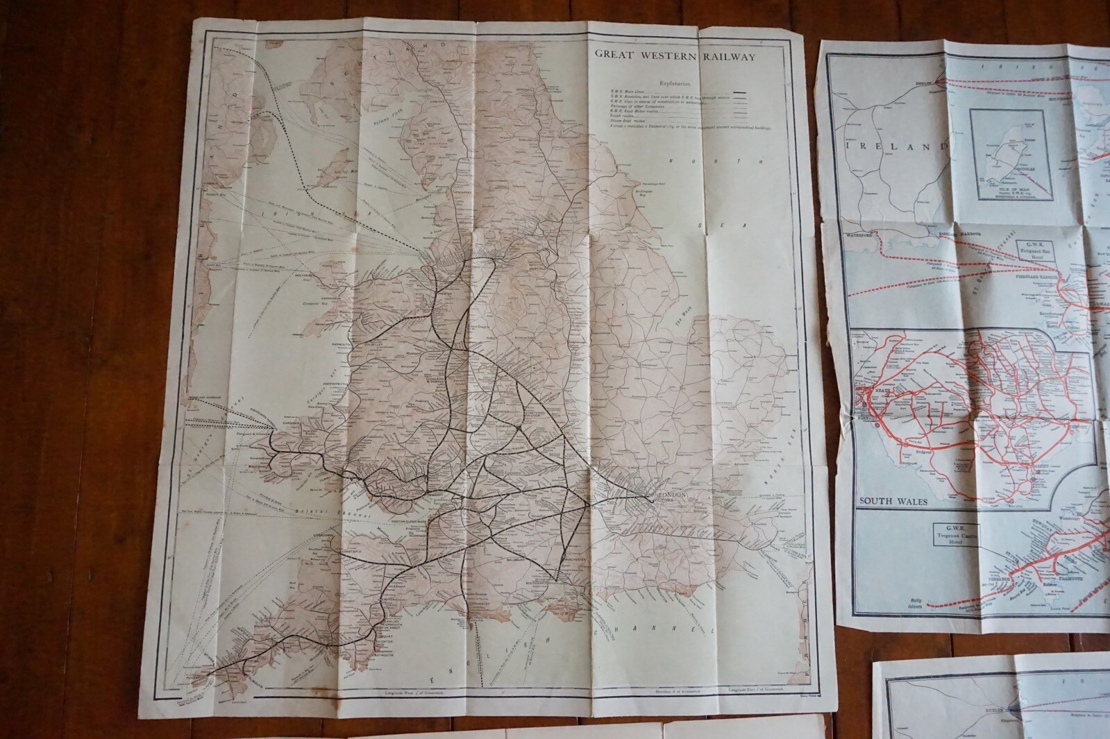 GWR Great Western Railway Map x5 Ref C