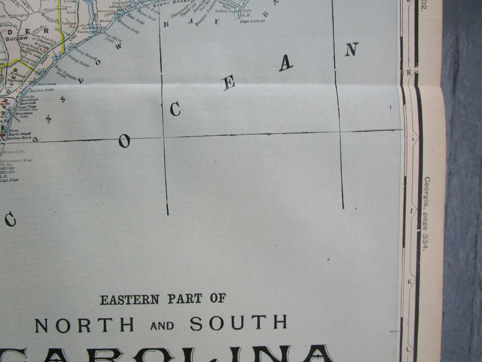 NC SC 1903 EASTERN NORTH / SOUTH CAROLINA Cram INTERURBAN + STEAM RAILROADs Map.
