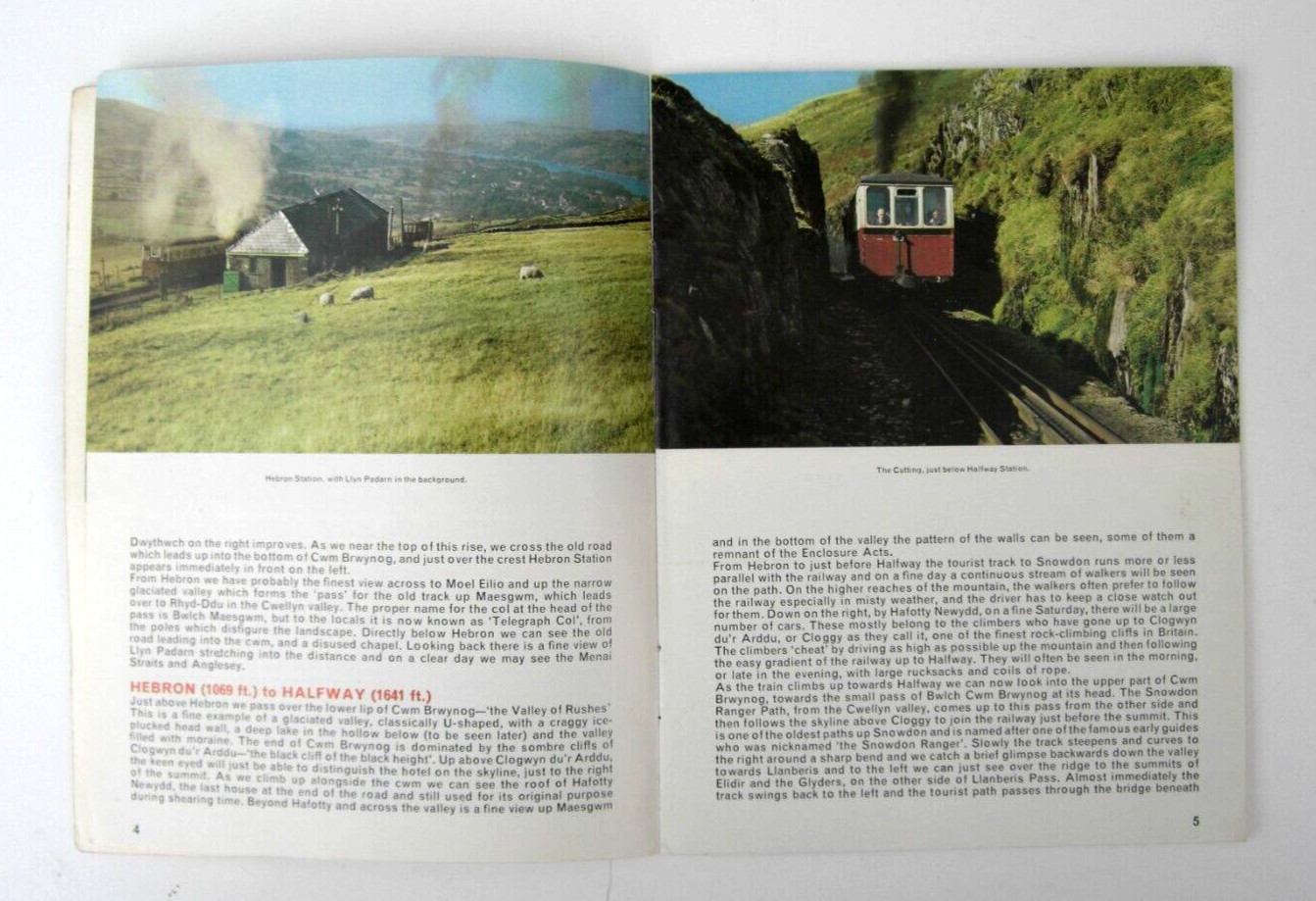 Snowdon Mountain Railway Travelogue/ Guide 1971