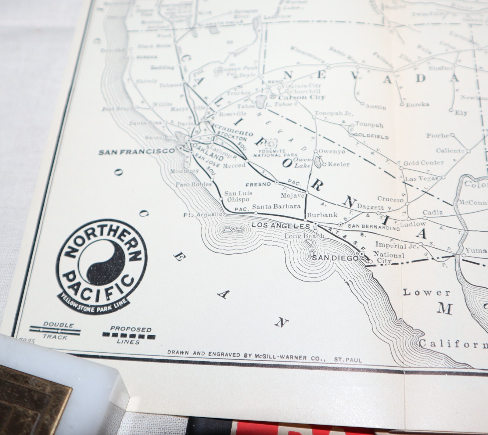 Union/Northern Pacific System Maps | *1927/1929* Overland Route 2000 Miles Books