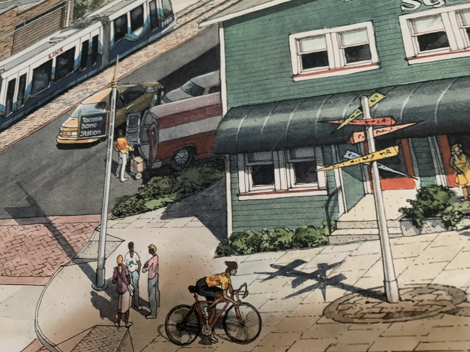 Tacoma Dome Station Travel Poster Sound Transit J Craig Thorpe