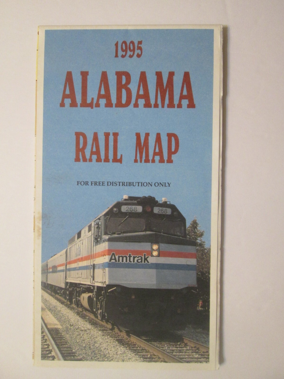 Large Alabama Rail Map 1995