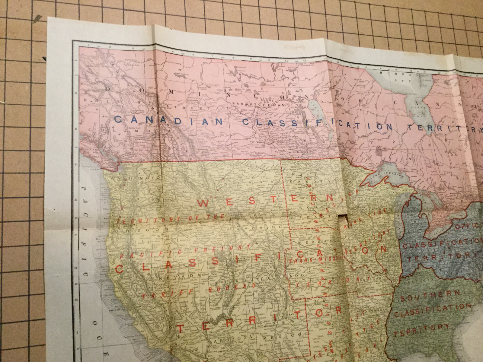 Vintage Map #1 — RAILWAY — 1913 — US TERRITORIES — 21 X 27″
