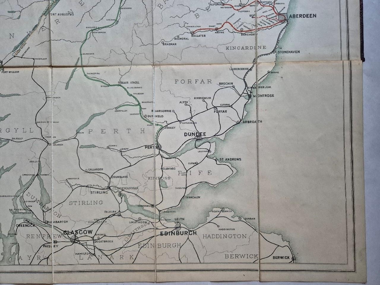 The Great North of Scotland Railway Bill 1897 Large Folding Map Original Scarce