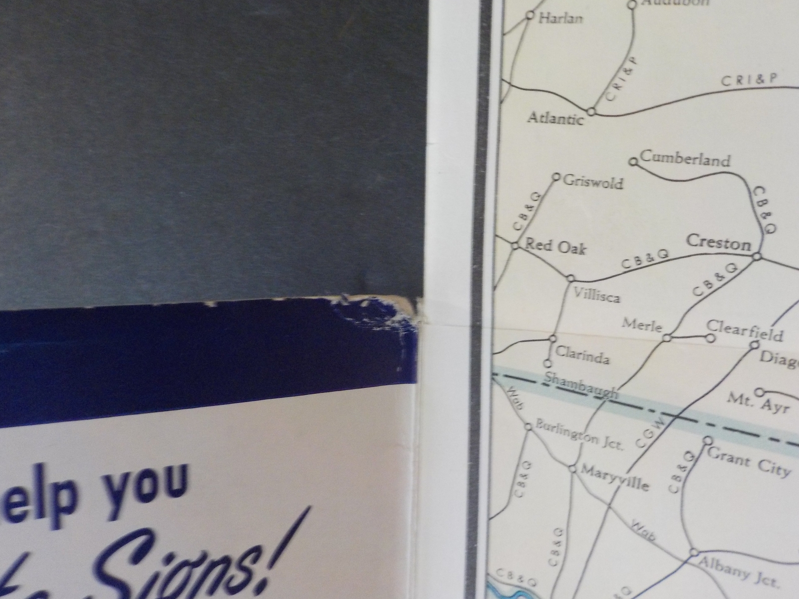 Map Baltimore & Ohio Railroad System 1951 August