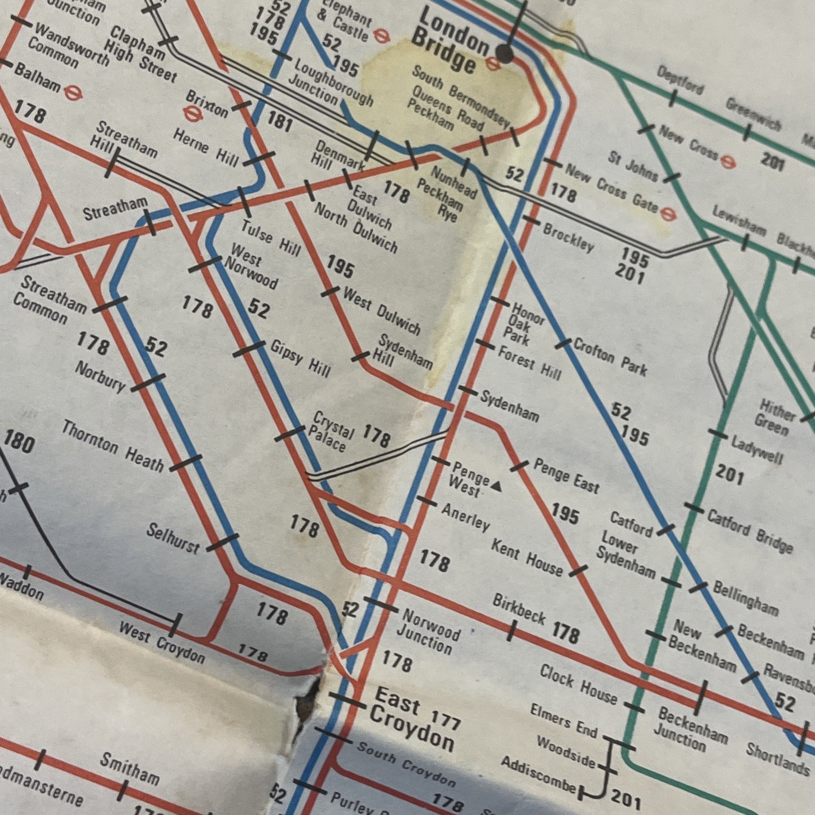 British Rail Passenger Map 1989 London, Midlands, Wales, Scotland Detailed Maps