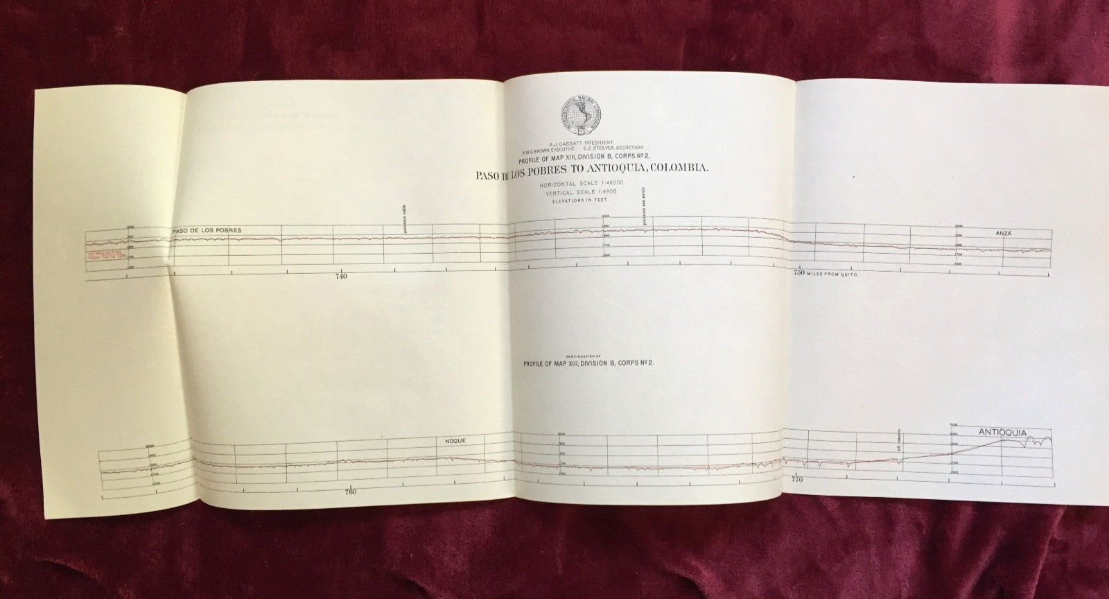 1895 INTERCONTINENTAL RAILWAY SURVEY – Over 100 MAPS & Profiles – South America