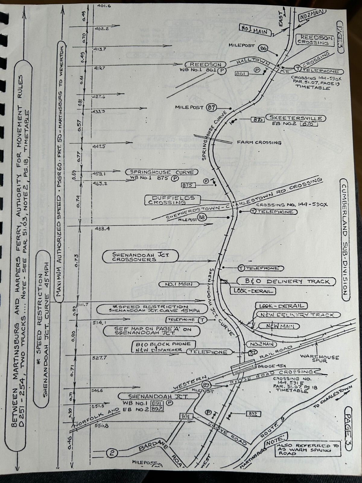 Chessie System 1981 Maryland Div. “Beavers” maps 48 pgs Harpers Ferry Cumberland