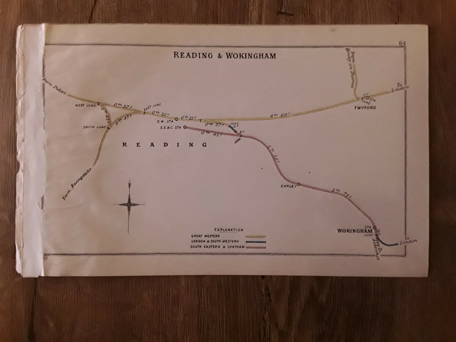 Reading & Wokingham – Railway Clearing House Map 1905