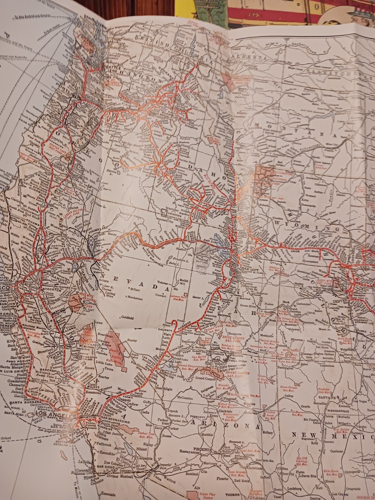 Union Pacific Railroad Map Of The United States 1959
